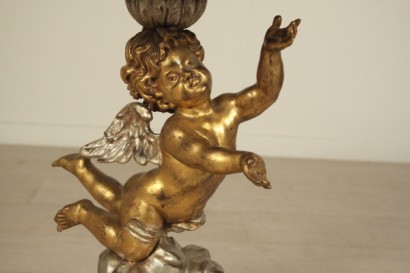 Runde Tische, vergoldet, versilbert, 900, hergestellt in Italien, #bottega, #mobiliinstile, #dimanoinmano