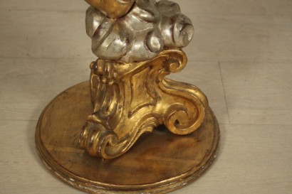 Runde Tische, vergoldet, versilbert, 900, hergestellt in Italien, #bottega, #mobiliinstile, #dimanoinmano