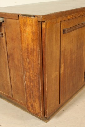 mobile, rovere, impiallacciato, anni 50, made in italy, #modernariato, #tavoli, #dimanoinmano
