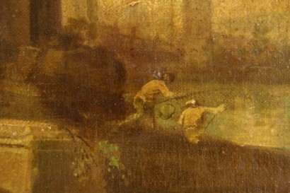 Kunst, Antiquität, Gemälde, paar Landschaften, Öl auf Leinwand, spätes 19., #arte, #pitturaantica, #dimanoinmano