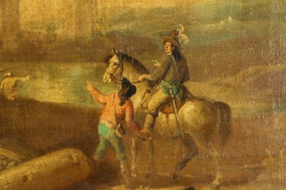 Kunst, Antiquität, Gemälde, paar Landschaften, Öl auf Leinwand, spätes 19., #arte, #pitturaantica, #dimanoinmano