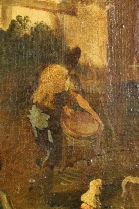 Kunst, Antiquität, Gemälde, paar Landschaften, Öl auf Leinwand, spätes 19., #arte, #pitturaantica, #dimanoinmano