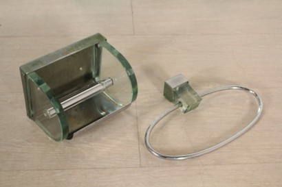 modernariato, complementi, Arredo per bagno, vetro molato, formica, ottone crometo, #modernariato, #complementi, #dimanoinmano