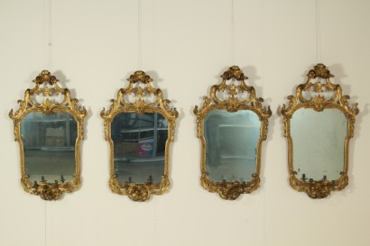 Gruppe von vier Spiegel