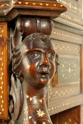 Featured, Elfenbein, Neo Gothic, Mahagoni, 800, 1800, hergestellt in Italien, #antiquariato, #librerie, #vetrine, #dimanoinmano