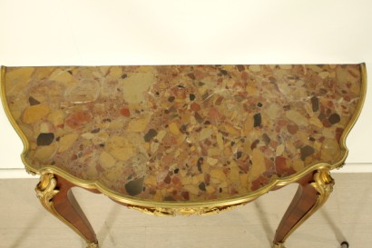 Konsole, Bronze, Marmor, Mahagoni, furniert, Bois de Violette, Napoleon III, Frankreich, 800, 1800, #antiquariato, #consolle, #dimanoinmano