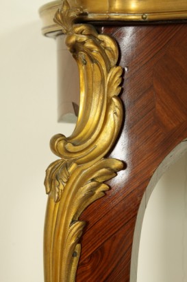 Konsole, Bronze, Marmor, Mahagoni, furniert, Bois de Violette, Napoleon III, Frankreich, 800, 1800, #antiquariato, #consolle, #dimanoinmano