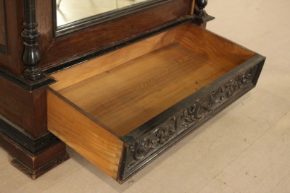 Umbertino, miroir, placard, placage, acajou, 800, 1800, fait en Italie, #bottega, #umbertino, #dimanoinmano