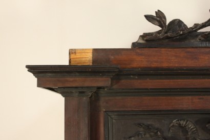 Umbertino, miroir, placard, placage, acajou, 800, 1800, fait en Italie, #bottega, #umbertino, #dimanoinmano