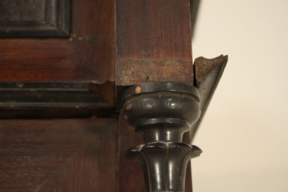 Umbertino, miroir, placard, placage, acajou, 800, 1800, fait en Italie, #bottega, #umbertino, #dimanoinmano