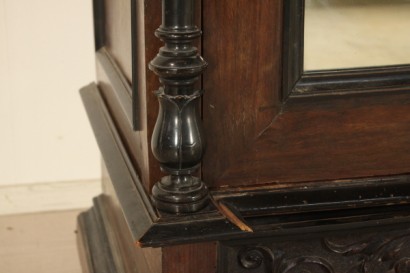 Umbertino, miroir, placard, placage, acajou, 800, 1800, fait en Italie, #bottega, #umbertino, #dimanoinmano