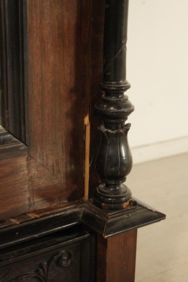 Umbertino, miroir, placard, placage, acajou, 800, 1800, fait en Italie, #bottega, #umbertino, #dimanoinmano