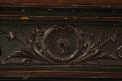 Umbertino, miroir, placard, placage, acajou, 800, 1800, fait en Italie, #bottega, #umbertino, #dimanoinmano