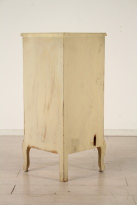 coin placard, décoration laquée, florale, polychrome, 900 de Baroque, fin, fait en Italie, #bottega, #barocchetto, #dimanoinmano