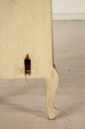 coin placard, décoration laquée, florale, polychrome, 900 de Baroque, fin, fait en Italie, #bottega, #barocchetto, #dimanoinmano