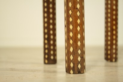 Tavolino intarsiato avorio