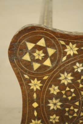 Tavolino intarsiato avorio