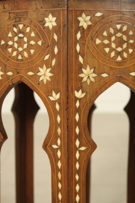 Tavolino intarsiato avorio