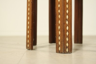 Tavolino intarsiato avorio