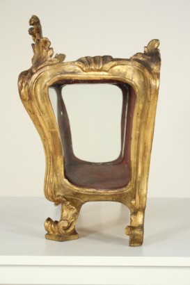 Teca intagliata e dorata