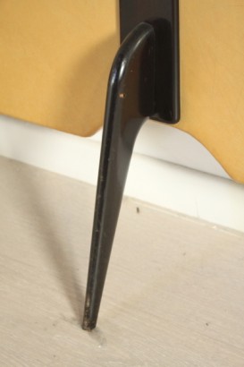 Kleiderbügel, 50 Jahre, Ebenholz, Skai, Messing, Glas, hergestellt in Italien, #modernariato, #complementi, #dimanoinmano