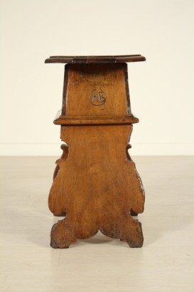 Hocker, Nussbaum, 600, 1600, hergestellt in Italien, #anquariato, #sedie, #dimanoinmano