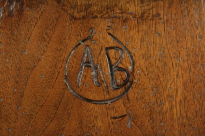 Hocker, Nussbaum, 600, 1600, hergestellt in Italien, #anquariato, #sedie, #dimanoinmano