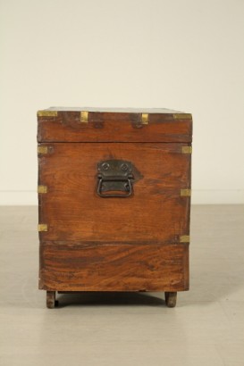Kofferraum, orientalischer Stil, Messing, Teakholz, 900, 1900, #antiques, #altrimobili, # {* $ 0 $ *}