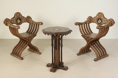 Table basse incrusté d’Ivoire