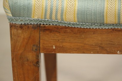 Gruppo quattro sedie neoclassiche