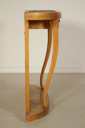 Consol, 50 Jahre, Ahorn, Stoff, Glas, hergestellt in Italien, #modernariato, #mobilio, #dimanoinmano