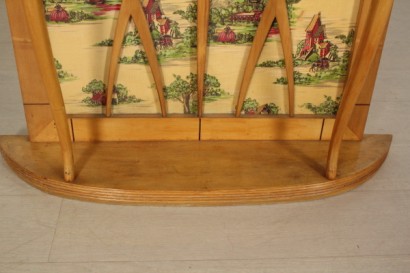 Consol, 50 Jahre, Ahorn, Stoff, Glas, hergestellt in Italien, #modernariato, #mobilio, #dimanoinmano