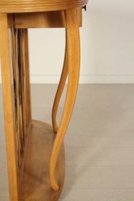 Consol, 50 Jahre, Ahorn, Stoff, Glas, hergestellt in Italien, #modernariato, #mobilio, #dimanoinmano