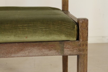 sedia, Cassina, faggio, imbottitura, velluto, anni 60, made in italy, #antiquariato, #modernariato, #sedie, #dimanoinmano