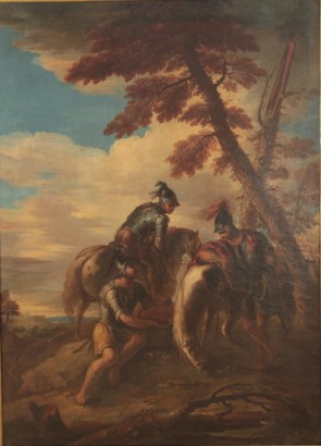 Paesaggio con cavalieri