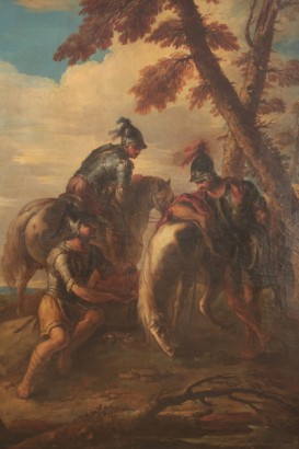 Paesaggio con cavalieri