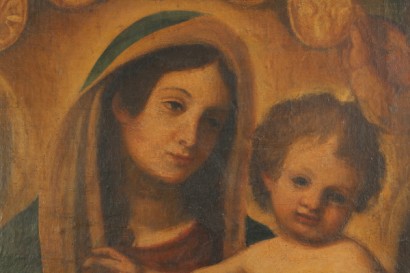 Madonna del Rosario con San Domenico