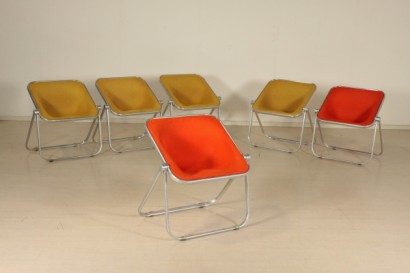 chairs, Plona, folding, plastic, aluminum, 70's, #modern, #chairs, # {* $ 0 $ *}