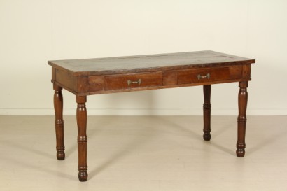 Tavolo-scrittoio gambe tornite