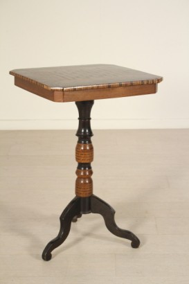 Kaffee-Tisch mit Schachbrett Intarsien