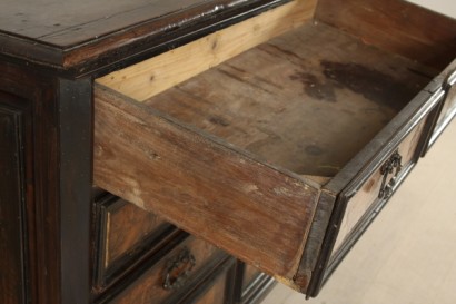 Canterano, Walnuss, Massivholz, 1600, hergestellt in Italien, #antiquariato, #cassettoni, #comò, #dimanoinmano