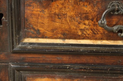 Canterano, Walnuss, Massivholz, 1600, hergestellt in Italien, #antiquariato, #cassettoni, #comò, #dimanoinmano