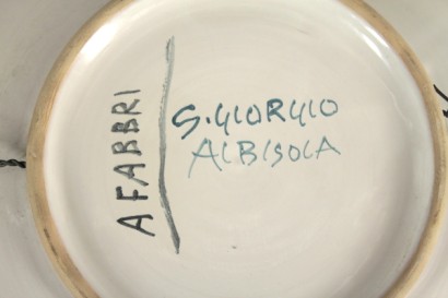contemporary art, 60s, 20th century, Agenore Fabbri, decorative plate, ceramics, enamels, San Giorgio in Albisola, #art, #contemporanea, # {* $ 0 $ *}