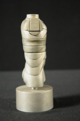 art contemporain, XXe siècle, vers la fin de 1960, début 1970, Miguel Ortiz Berrocal (1933-2006), sculptures, volume, métal mini david, statues, en aluminium, de construire, #arte, #contemporanea, #dimanoinmano