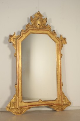Mesa consola con espejo de Louis Philippe