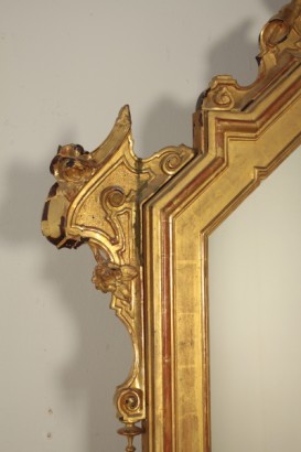 Mesa consola con espejo de Louis Philippe