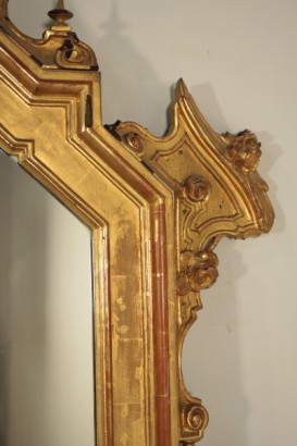 Mesa consola con espejo de Louis Philippe