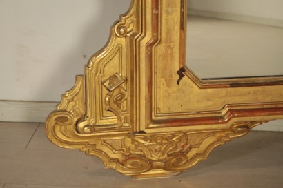Mesa consola con espejo de Louis Philippe
