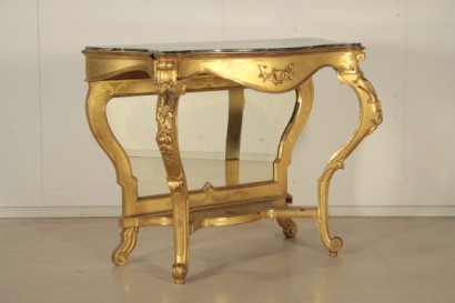 Mesa consola con espejo de Louis Philippe