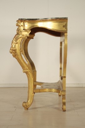 Mesa consola con espejo de Louis Philippe